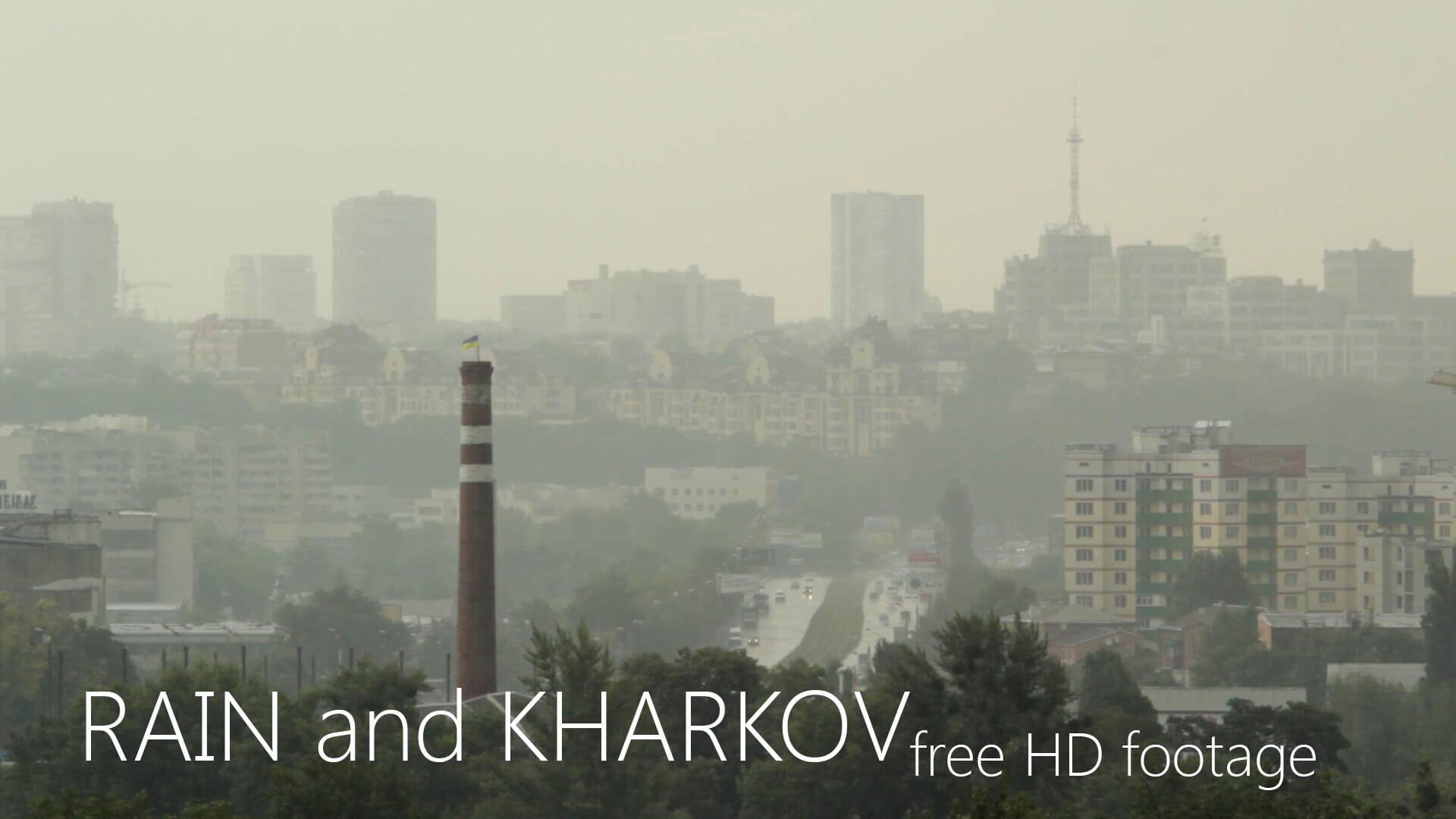 Rain in Kharkov Ukraine