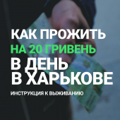 Как прожить в Харькове на 20 гривень в день